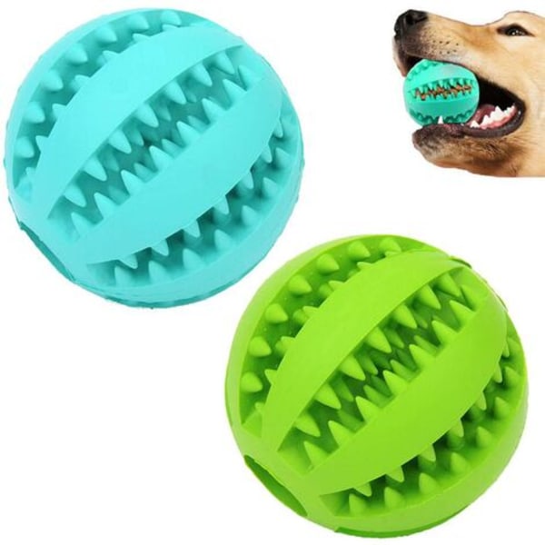 Hundleksaksboll, hundleksboll, smart hundleksak, stor hundleksak, tuggleksak, hundbollsspel (grön)