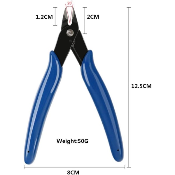 Diagonal kuttetang, Flush Cutter med fjærbelastet PLATO-170 (5 tommer)