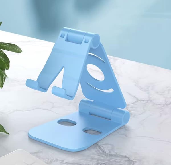 Justerbart smartphone- och skrivbordsställ, blått Blue
