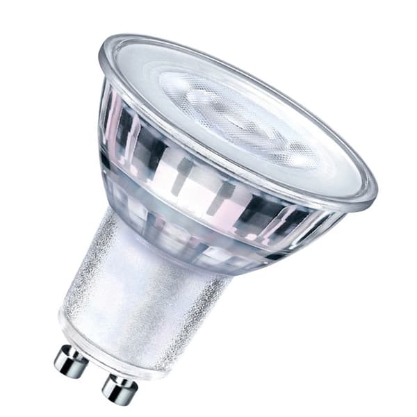 Basic GU10 LED-lampor för spotlights, 5,5W (motsvarande 60W), klar glödtråd, varmvitt ljus, ej dimbar - 10-pack