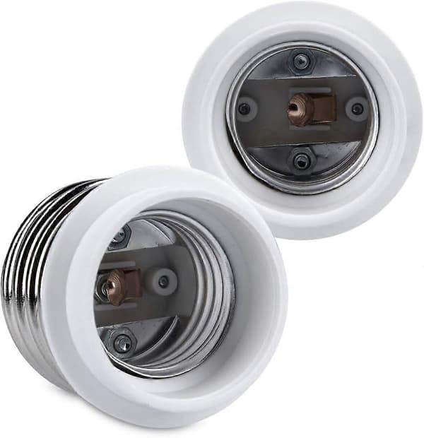 10x Sockeladapter - 10x E40 till E27 Sockelkonverterare - E27 Bas Lamphållaradapter för Halogen LED-lampa