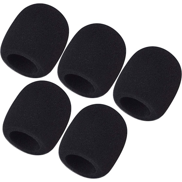 5-pack skummikrofonöverdrag för handhållna mikrofoner (5-pack)