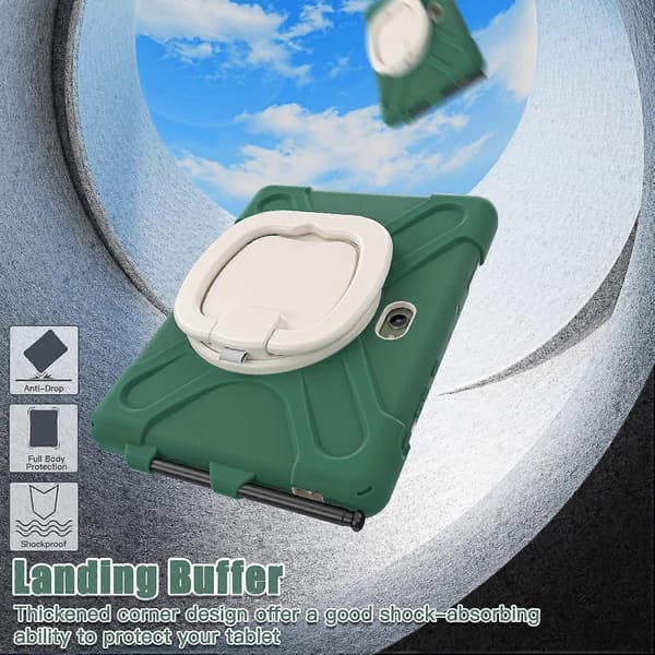 For Samsung Galaxy Tab Active5 Pro Deksel TPU+PC+Silikon Nettbrettdeksel Svingbart Støttehåndtak