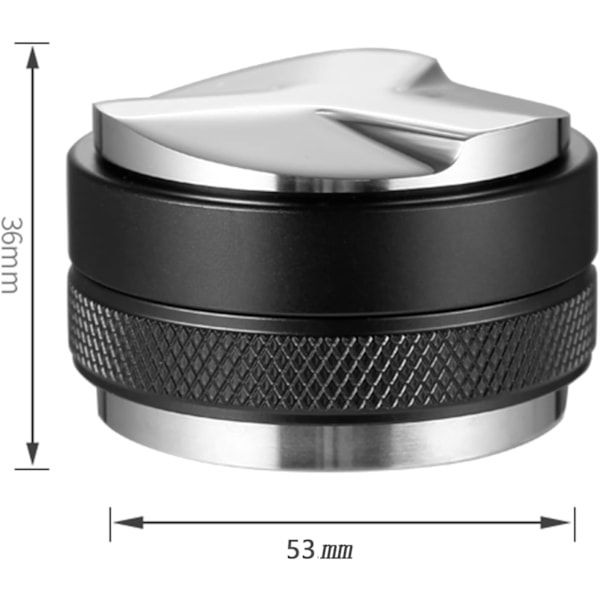 Kahvinjakaja ja tamppaaja, kahvinjakaja ja tamppaaja 2-in-1 portafilterille, espresson jakelutyökalu (53 mm)