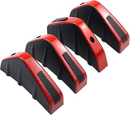 4 stk. bil bakre støtfanger spoiler diffuser, haifinne diffuser universell bakre støtfanger spoiler anti-slitasje chassis dekorasjon bil spoiler