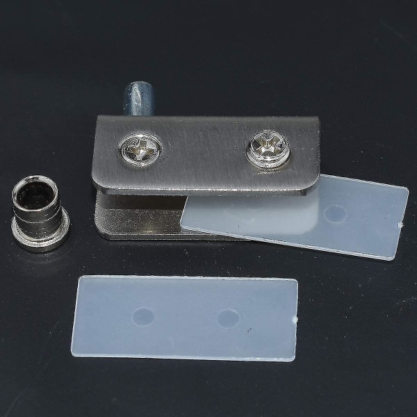Pakke med 4 glassdørhengsler 90pivot hengsel, glass uten boring, rustfritt stål