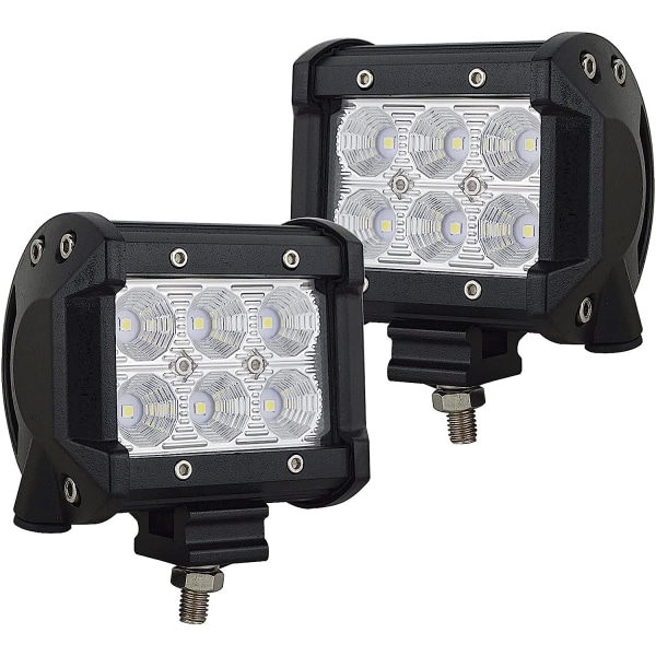 4 tommer 10,2 cm 18W kjørelysrampe flom LED arbeidslys kombinasjonsstråle DC 12V-24V 6000K Offroad 4x4 kjøretøy ATV UTV-er