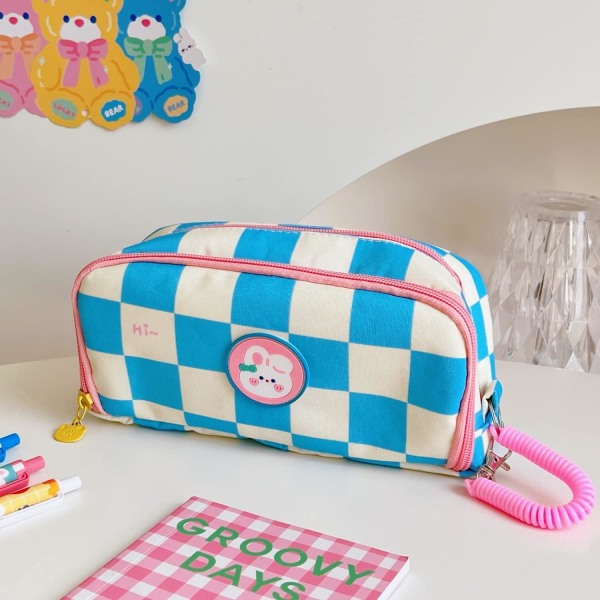 Kawaii blyantshus med 2 stk. nåle æstetisk blyantshus Kawaii stationær Kawaii skoleartikler