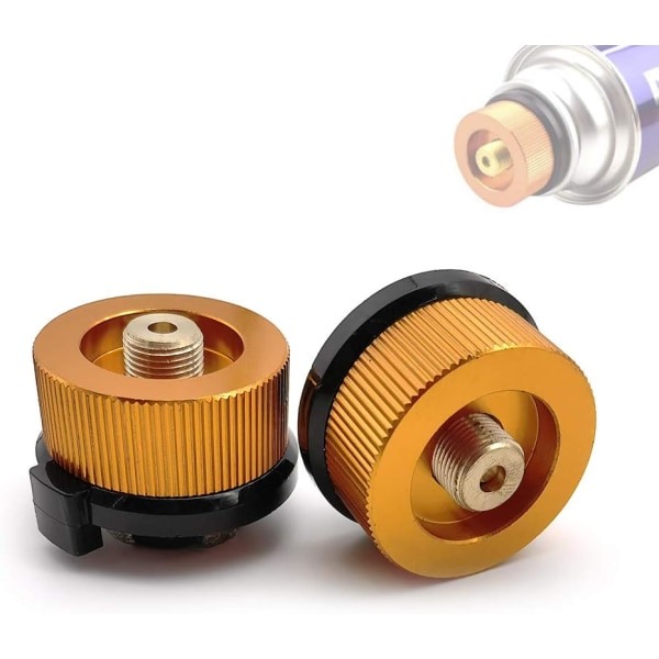 2-pack gasadapter för utomhusvandring campingspis konverterkonverter spisanslutning