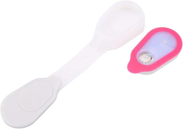 Mini løpe lys, vanntett utendørs bærbar mini løpe lys LED nattløping klips på lys silikon klips lampe（rød）