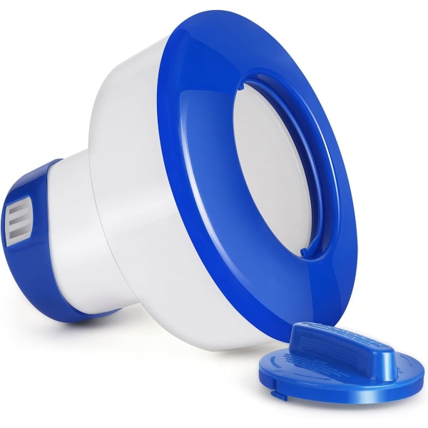 Flydende pool dispenser, automatisk klordispenser, klordispenser, udendørs flydende dispenser, klordispenser, kemisk dispenser til svømmebassin