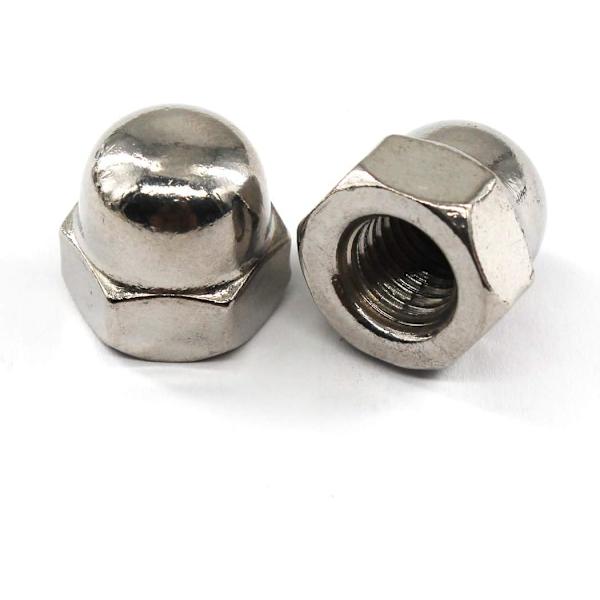 M10 Acorn Cap Nut Hex Nut Set 304 Rustfrit Stål (20 stk.)