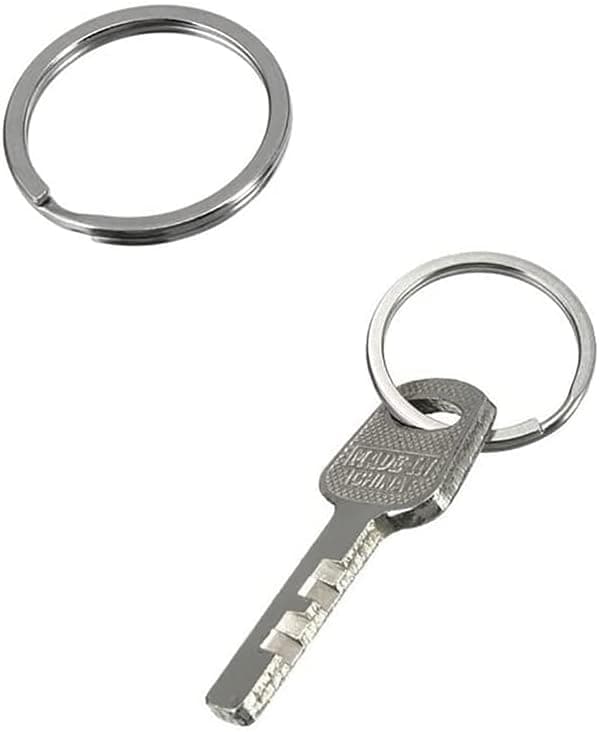 20 st 25 mm metallplatt split nyckelring cirkulär nyckelring hoops nyckelring loop nyckelring connector