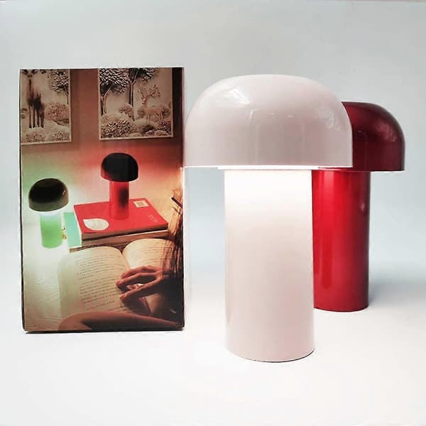 3W Sopp LED Bordlampe (Rosa)