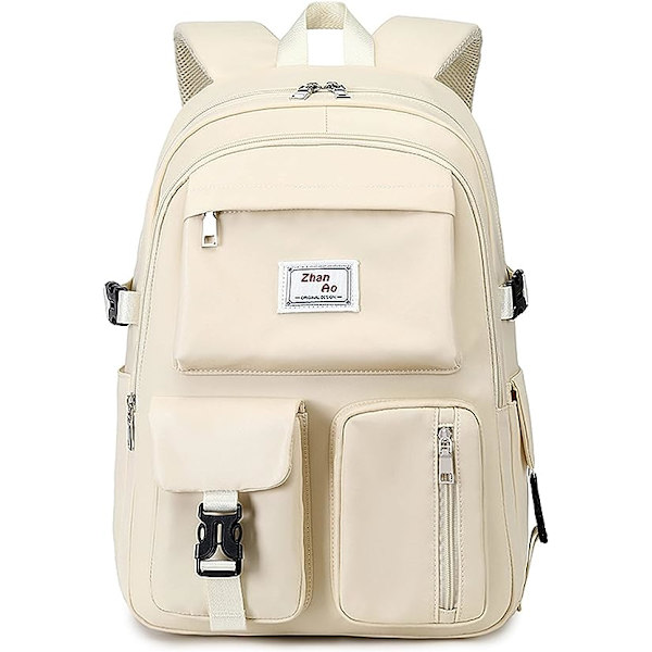 Casual Skolryggsäck för Flickor, Student Ryggsäck, College Ryggsäck, Dagryggsäck för Kvinnor, Tonåringar, Ryggsäck, 15,6\" Laptop, Skolresa, Camping, Vattentät Polyester