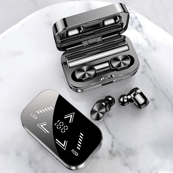 Digitalt strømdisplay Bluetooth-headset Mini privat tilstand True Wireless 5.2 Binaural In-ear