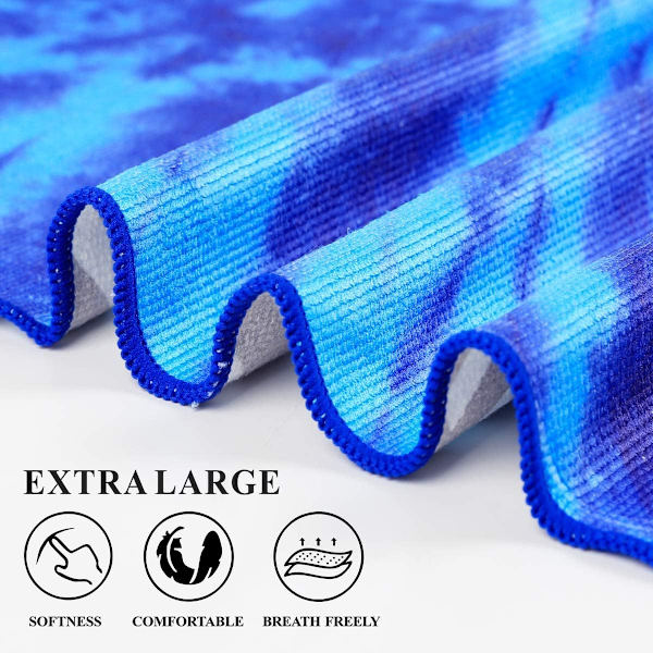 2 stk. Boho-striber, Oversized Cool Pool-håndklæder, Casual Covers, Dame- og Herre-, Mor & Far
