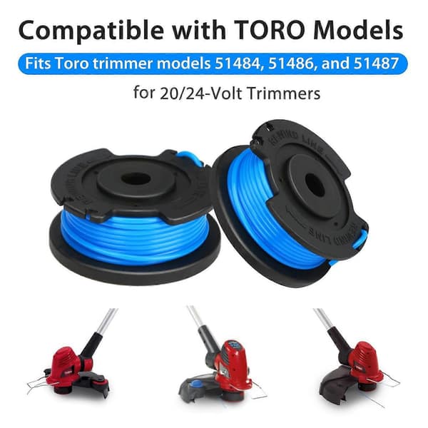 8 stk. erstatningsspoler for Toro gresstrimmertrådspoler 88524