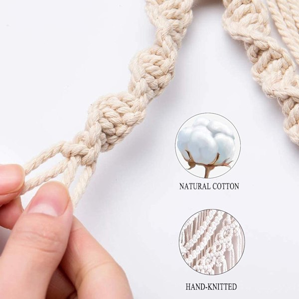 Macrame Väggbonad, Heminredning Macrame Väggmatta Handvävd Väggdekoration