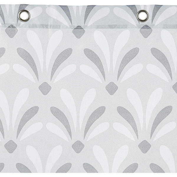 Dusjforheng i stoff - 72 x 72 tommer, for baderom 72''x72'' Gray Art Deco