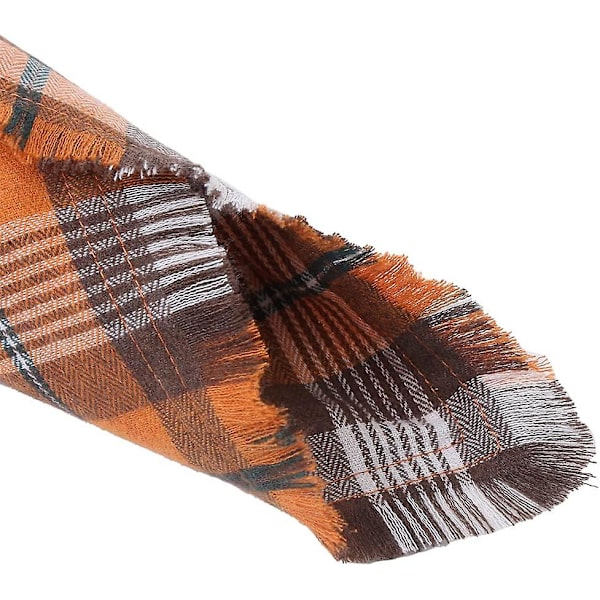 Höst Hund Bandana Höst Thanksgiving Rutig Vändbar Triangel Haklapp Halsduk Tillbehör För Hundar Husdjur