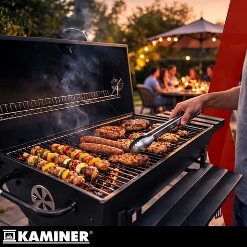 Grill / Kulgrill med tilbehør - 108x67x96cm