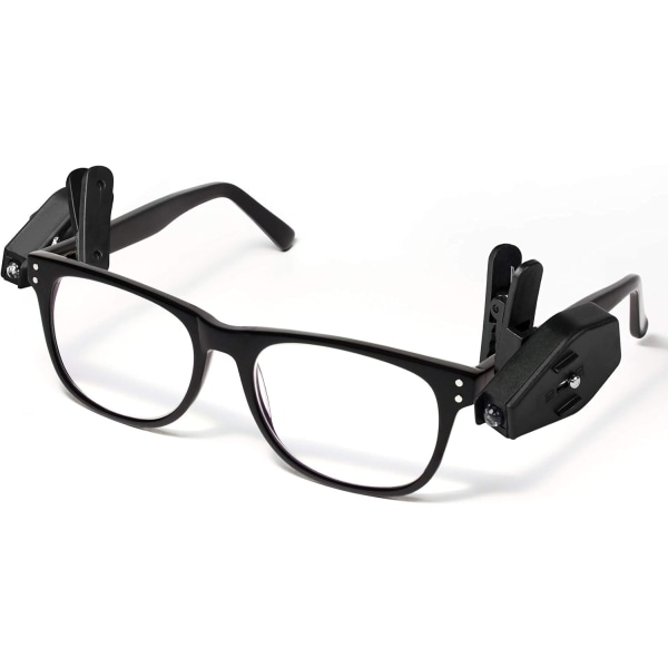 Mini LED-läslampa för glasögon - LED-glasögonklämma - Praktiskt tillbehör för läsning eller koncentration