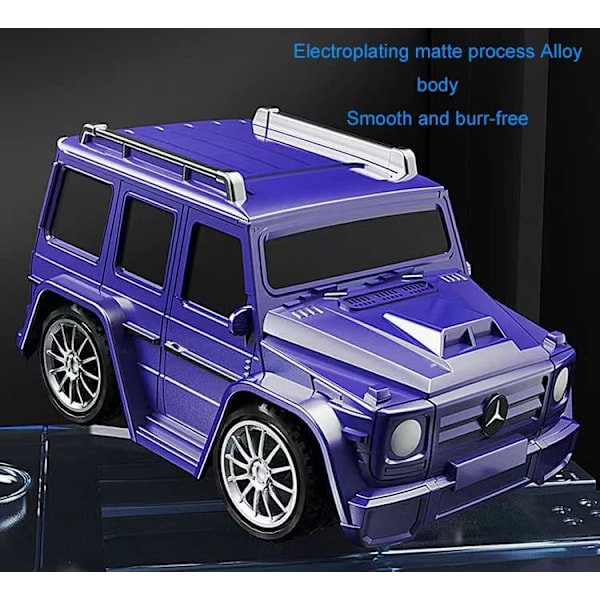 Ny Mini Fjernkontroll Bil Klokke Leker - 2.4 GHz Søt Håndledd Racing Bil Klokke, USB Lading Tegneserie RC Liten Bil