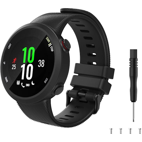 Reserve Rem til Garmin Forerunner 45 - Silikone Urrem 2stk