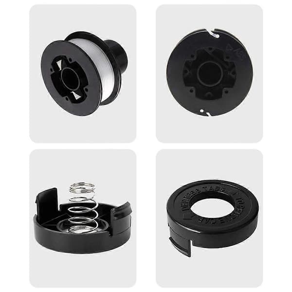 RS-136-BKP Spole + 682378-02 Spoledæksel + Spolefjeder til Black &amp; Decker Plæneklipper