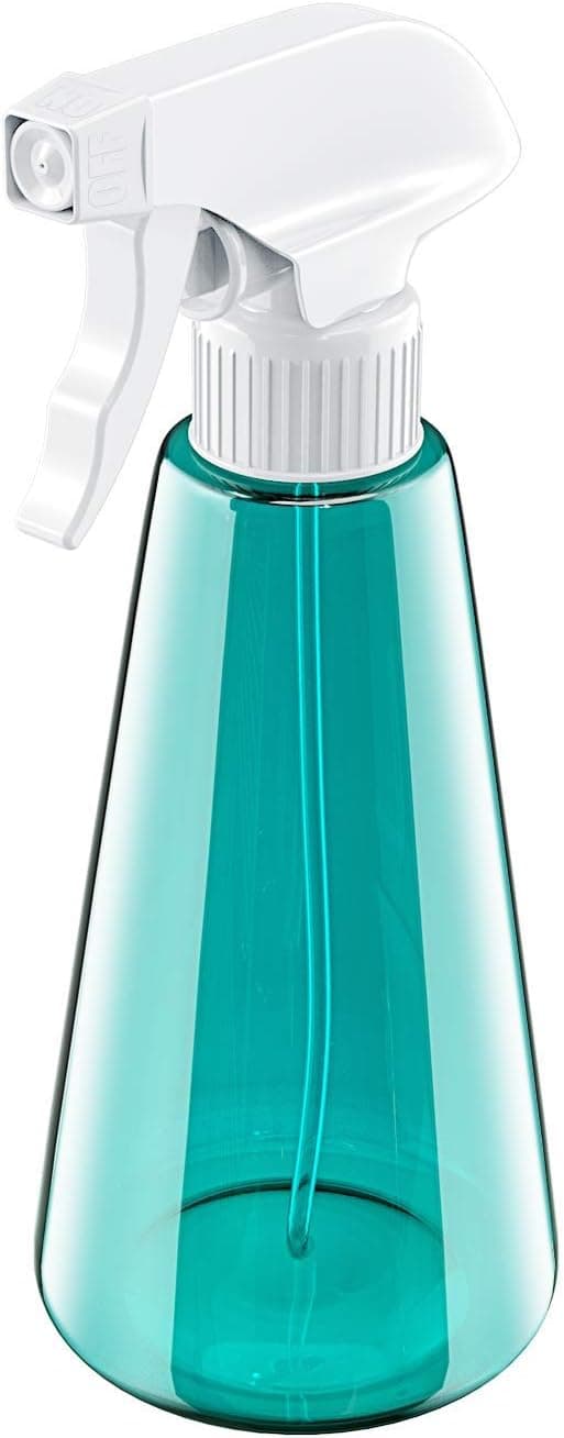 Tom sprayflaske, 500 ml plastsprayflaske med triggerpumpe, 3 moduser spray og stråle og av