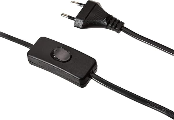 TL1201-B Klemmelampe, Base til E27 Pære, Fleksibel Arm, med Kabel og Afbryder