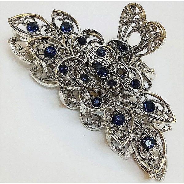 Naiset Tytöt Vintage Seos Rhinestone Suuri Koko Hiukset Leuka Klipsit Hiukset Pinni Muoti Retro Kukat Hiukset Kynsi Leike