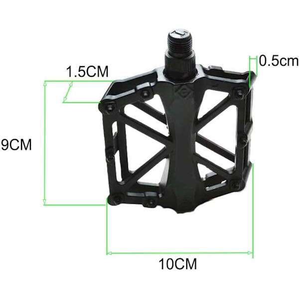 Automatisk MTB-pedal, landevejspedal, nye skridsikre, holdbare MTB-pedaler, mountainbike-hybrid landevejspedaler 9/16 tommer