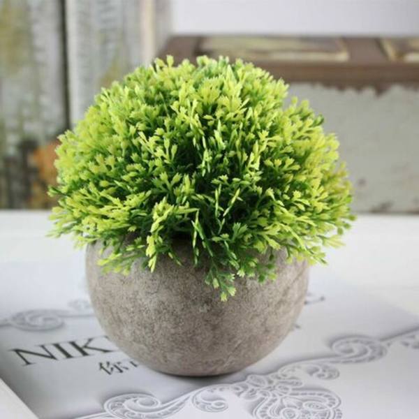 Mini kunstige sukkulenter med potter til dekorative planter til hjem, have, køkken, bryllup og andre indendørs og udendørs lejligheder
