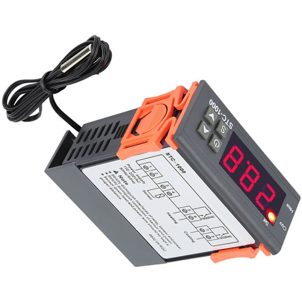 Digital Temperaturregulator Temperatursensor Elektrisk Termostatkontroll 110-220V
