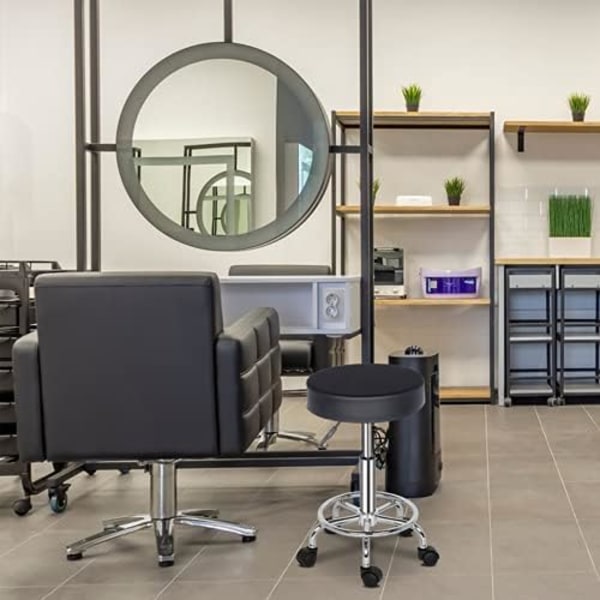 Kontorstol, 360° Rotasjon Rullestol, for Massasjesalong, Kontor, Klinikk