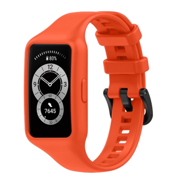 Kompatibel med Huawei Band 7 / 6 Pro / Honor Band 6 Strap Flexible Silicone Orange