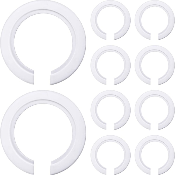 E27 til E14 Plast Skjermring Adapter, Skjermreduksjonsring for Montering av Edison Skrueskjermer til Bajonettlampholdere (10)