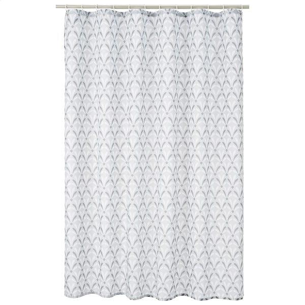 Dusjforheng i stoff - 72 x 72 tommer, for baderom 72''x72'' Gray Art Deco