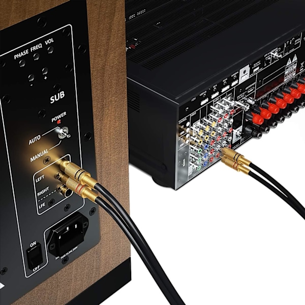 1,5 m RCA-audiokaapeli 2x RCA-liitin - 2x RCA-liitin HiFi-audiokaapeli RCA-liitin täysmetallipinnoite