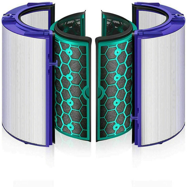 360 graders luftrenare Fläktglas HEPA-filter & inre aktivt kolfilter