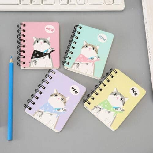 1x A7 (8x10,5 cm) Spiral Notebook, 160 sider Løsblade Notebook Notepad, til kontorartikler set 3