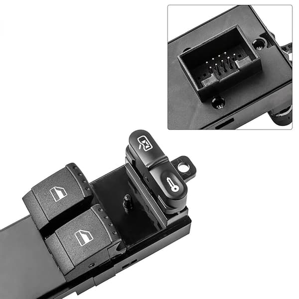 Vindusheisestyring Bryter Vindusknapp 1J3959857 for Golf 4 Leon Fabia Octavia