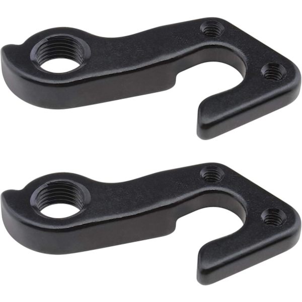 2-pakning sykkel bakgir, derailleur krok henger svart aluminium hale krok
