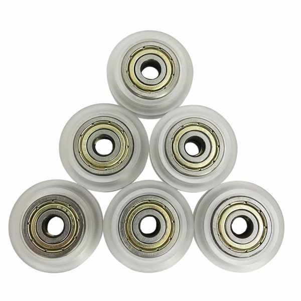 6 st Polykarbonat CNC 3D-skrivarersättningslager Kompatibel med CR-7, CR-8, CR-10, CR10S, 3 Pro Clear