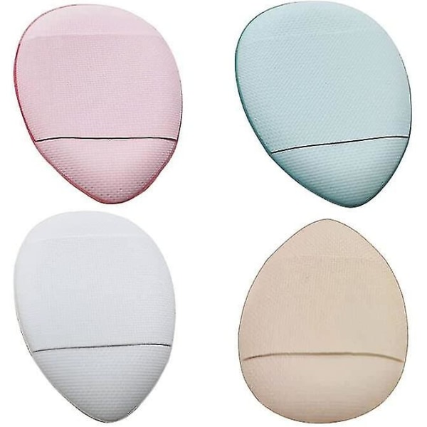 Mini Puderpuff för Löst Puder, Kroppssmink, Foundation, Mjuk Puderapplikator, Våt & Torr, Återanvändbar