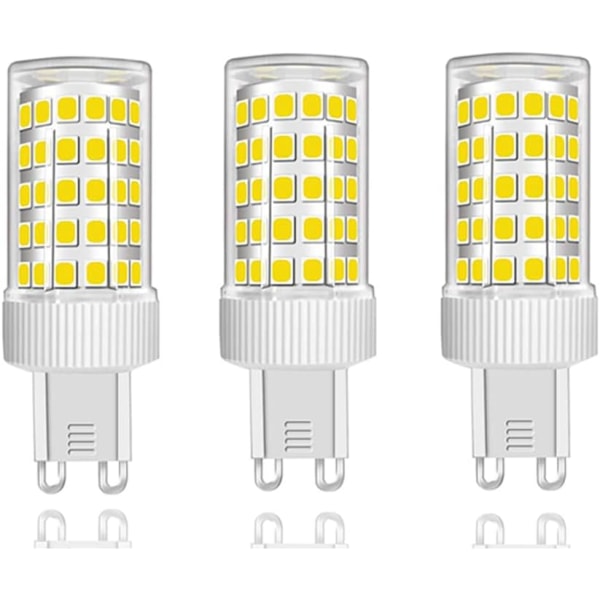 Paket med 3 G9 LED-lampor 10W halogenekvivalent 150W, 86 lysdioder, 1000Lm, 360° strålvinkel, Ultraljus, AC220-240V, Ej dimbar, Cool White 6000K