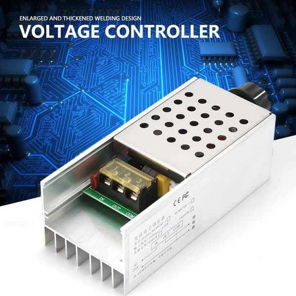 Motorvarvtalsregulator, 6000W AC 220V SCR Elektrisk Spänningsregulator Dimmer Motorvarvtal