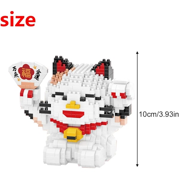 Mikro Byggeklodser Mini Kæledyrs Byggelegetøj Klodser til børn Fortune Cat Model 4570